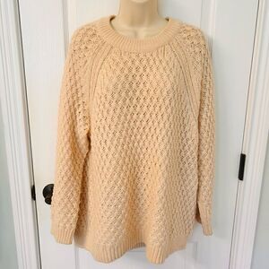 H&M Cozy Oversized Knit Taupe Sweater! ❤️